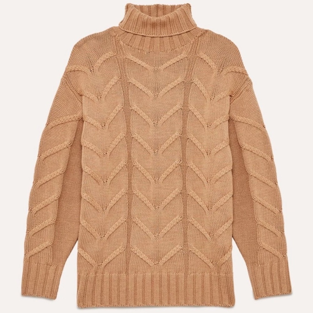 Aritzia - Wilfred Champeaux Tan/Camel Turtleneck Sweater